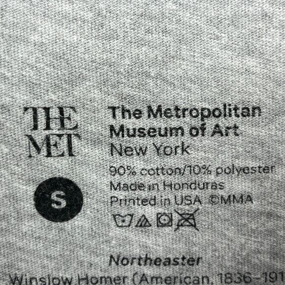 WINSLOW HOMER Shirt Adult S CROSSCURRENTS The Metropolitan Museum of Art Gray - Picture 9 of 13